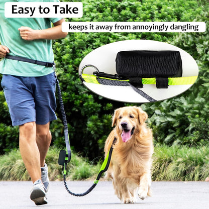 2 Pack Dog Poop Bag Holder for Leash + 80 Count Doggie Waste Bag, Black
